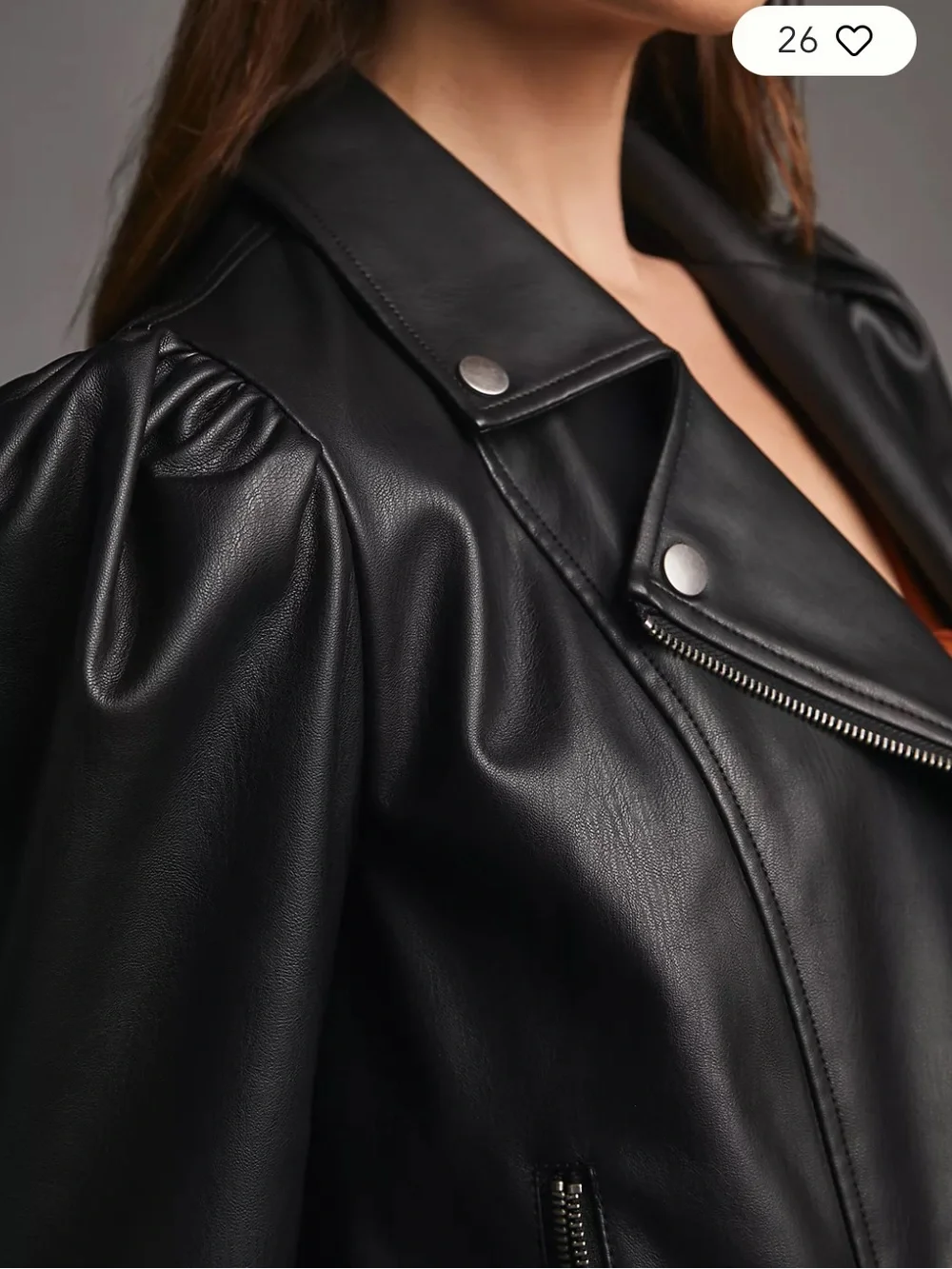 Maeve Faux Leather Femme Moto Jacket - Picture 5 of 13